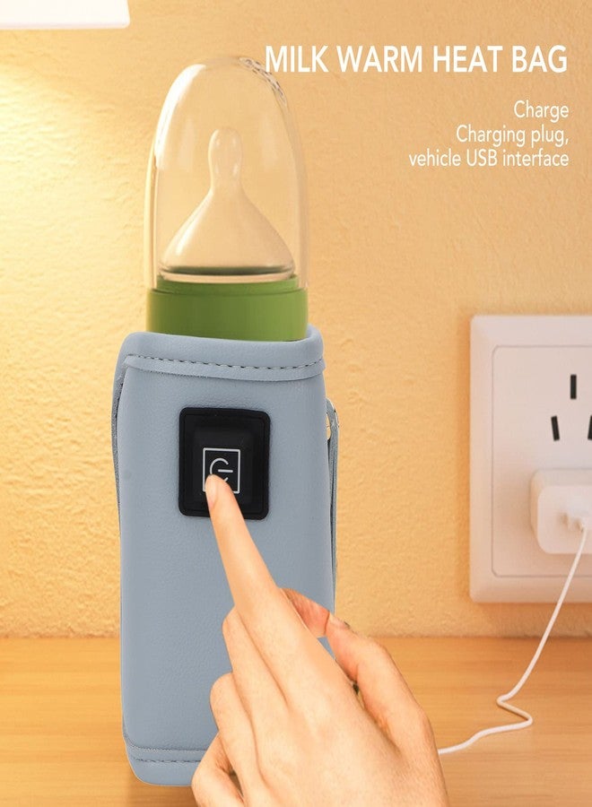 Gavigain Baby Bottle Warmer, Portable Bottle Warmer USB Charging Easy to Operate Milk Warmer Baby Bottle Keep Warmer for Car Tavel, Lightweight Portable Bottle Warmer for Outdoor Traveling, Driving - Image 2